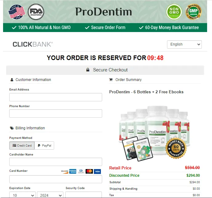 ProDentim order